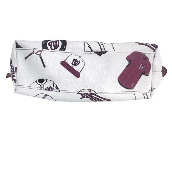 Dooney & Bourke Washington Nationals Logo MLB Coated Cotton Cosmetic Case Clutch - Picture 8 of 12
